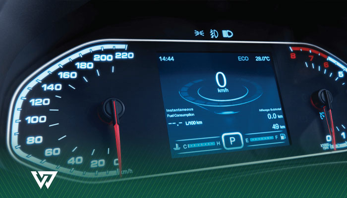 چراغ‌های هشدار و معانی آن‌ها در تیگو 7 پرو