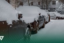 گرم کردن ماشین در زمستان