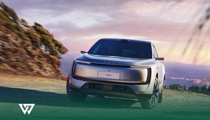آئودی E7X؛ شاسی‌بلند برقی لوکس AUDI E7X با برد 750 کیلومتر و فناوری 900 ولت