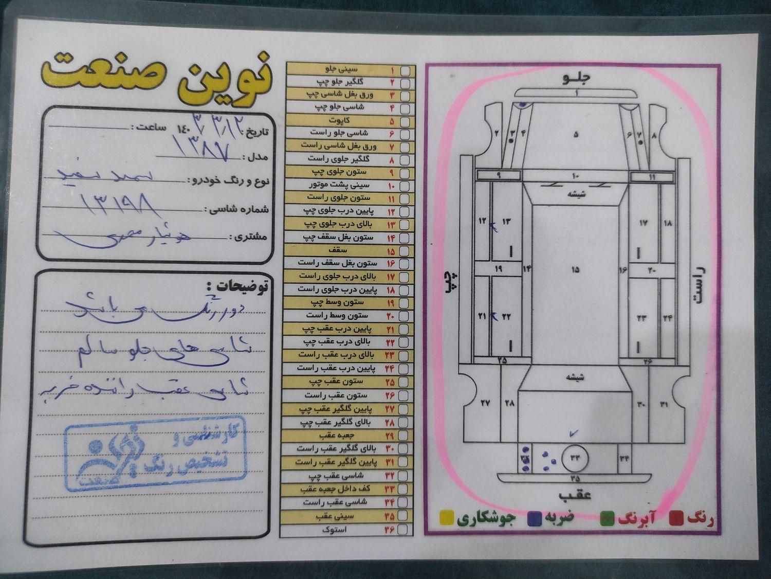 سمند سورن معمولی - 1387