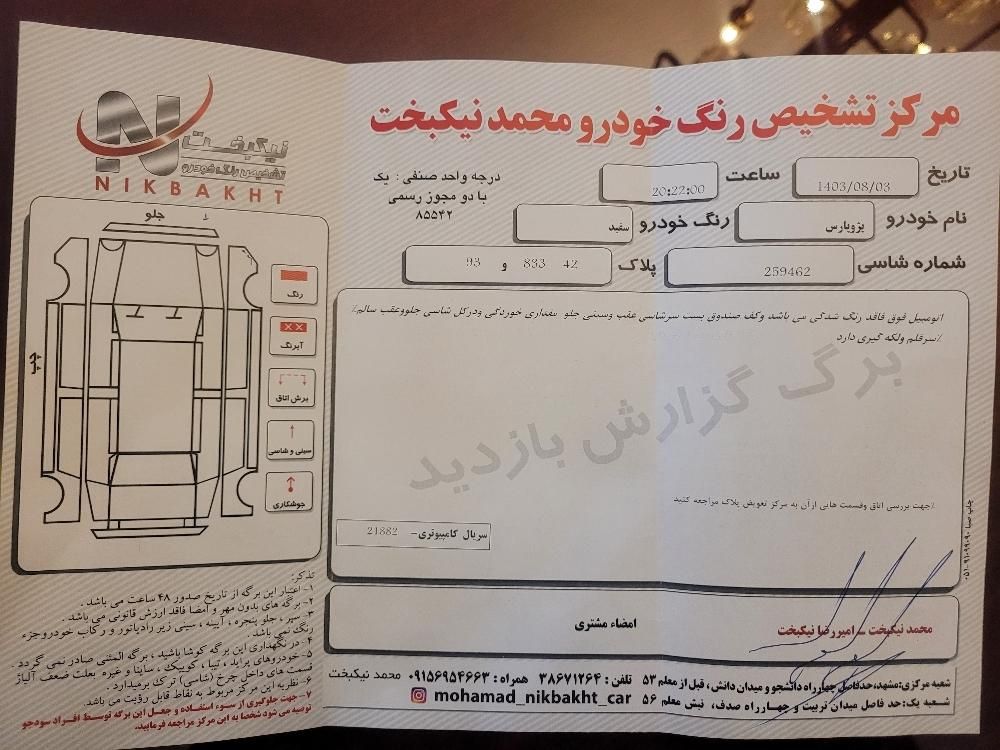 پژو پارس ELX-XU7P سفارشی - 1402