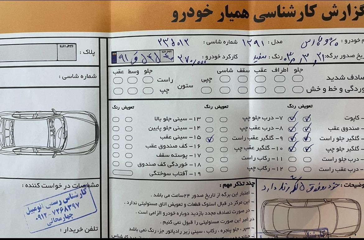 پژو پارس اتوماتیک - 1391