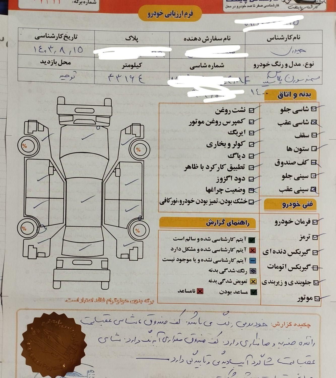 سمند سورن پلاس EF7 بنزینی - 1400