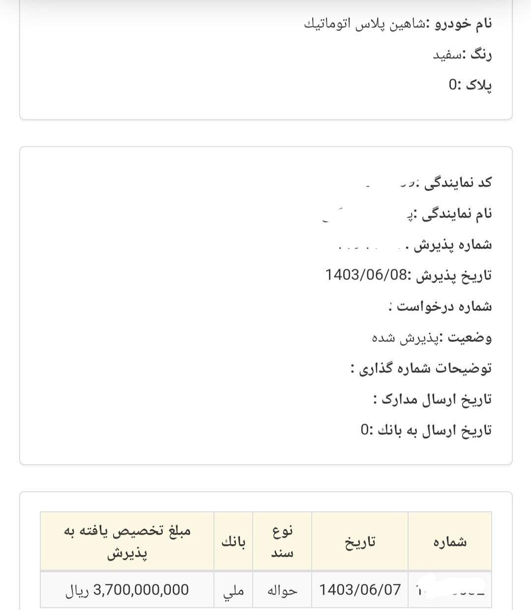 شاهین پلاس ۶ دنده اتوماتیک - 1403