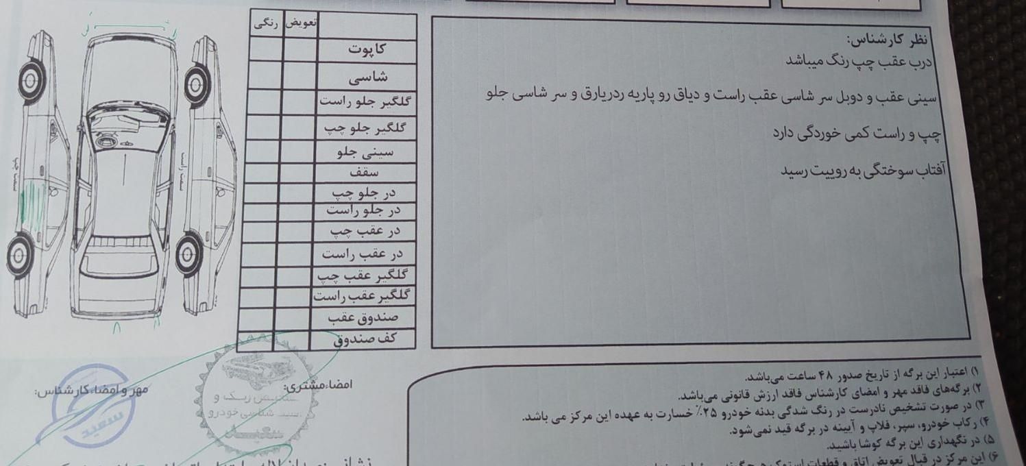 ام وی ام 315 هاچ بک ساده دنده ای - 1393