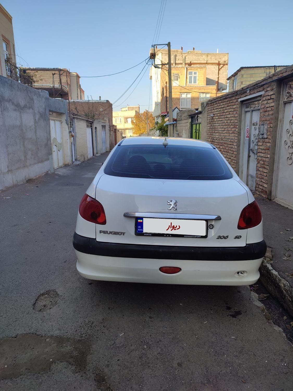 پژو 206 SD v8 - 1395