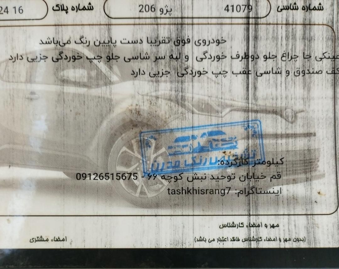 پژو 206 SD v8 - 1392