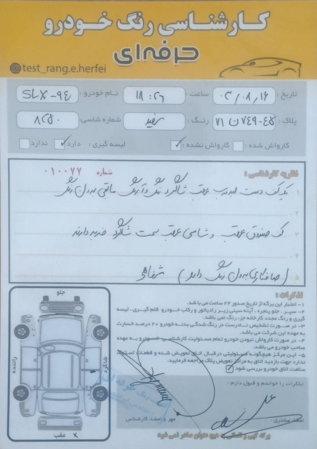 پژو 405 SLX بنزینی TU5 - 1394