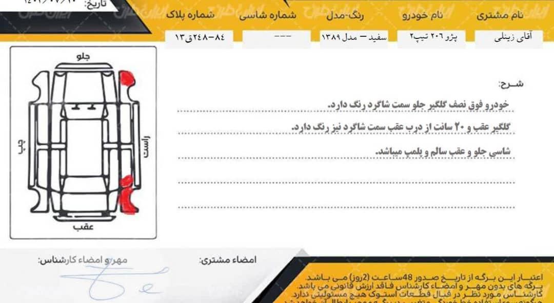 پژو 206 تیپ 2 - 1389