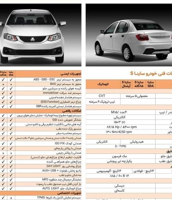 ساینا S دنده ای بنزینی - 1403