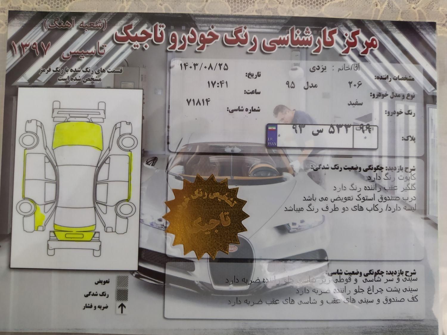 پژو 206 تیپ 5 - 1395