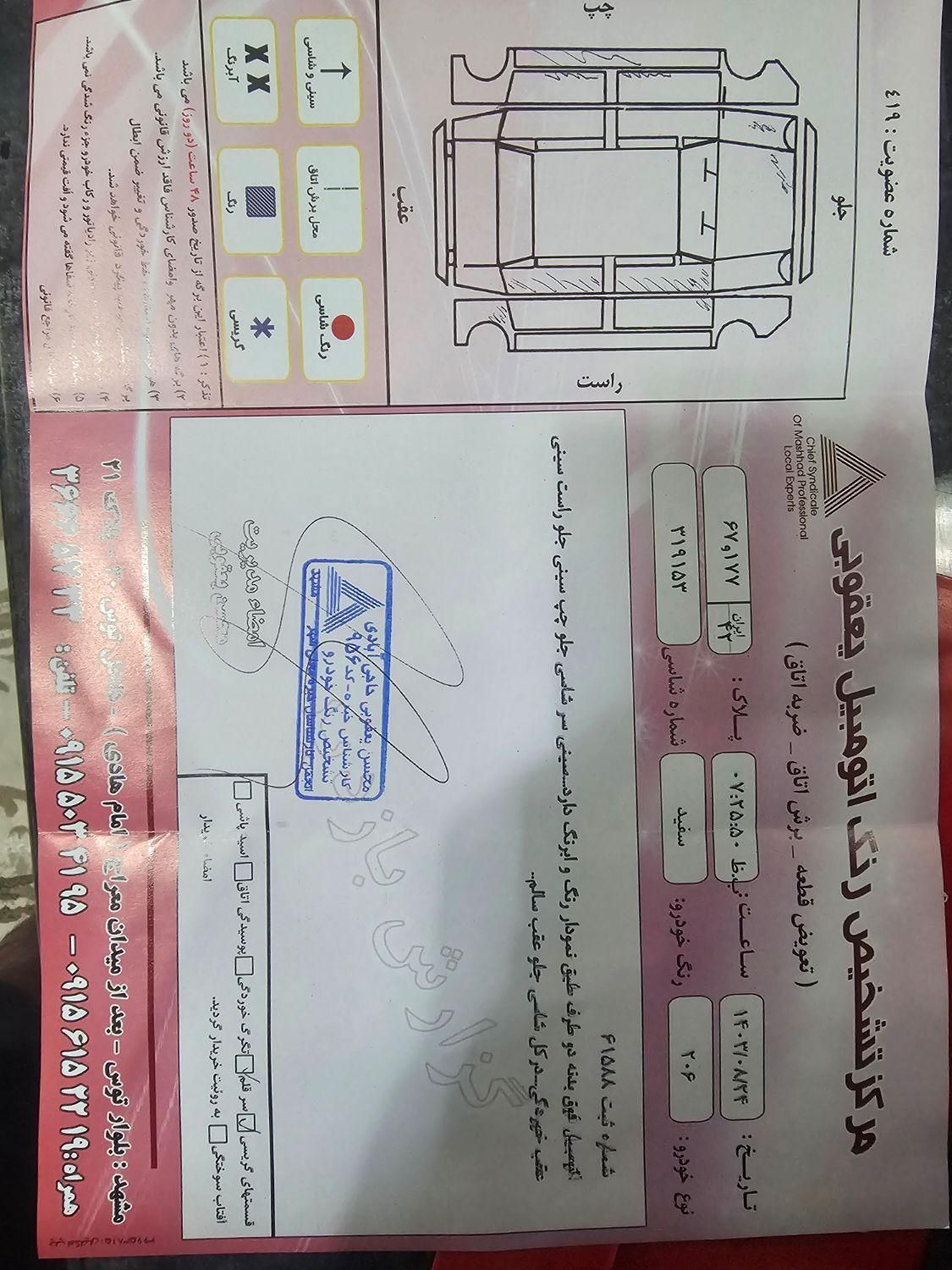 پژو 206 تیپ 2 - 1398