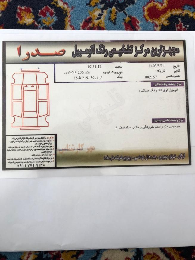 پژو 206 تیپ 2 - 1387