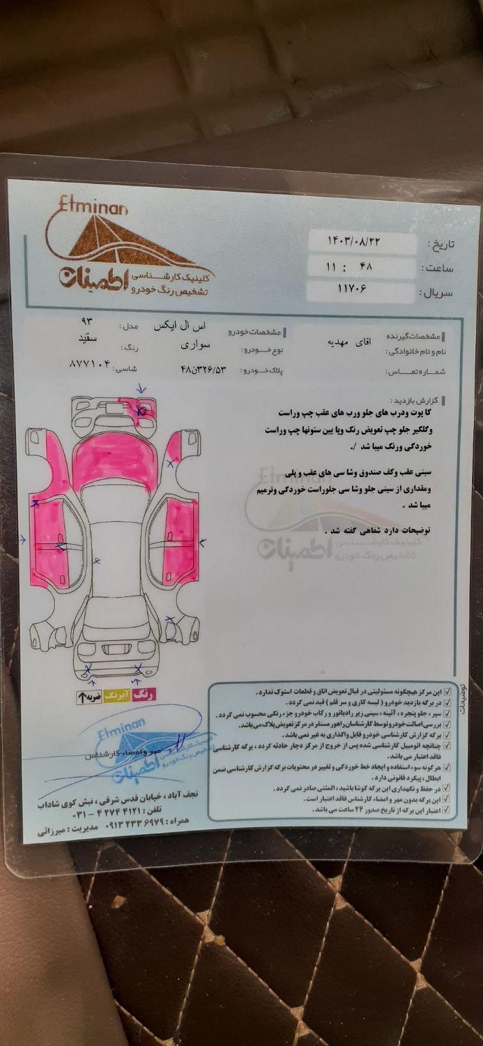 پژو 405 SLX بنزینی TU5 - 1393