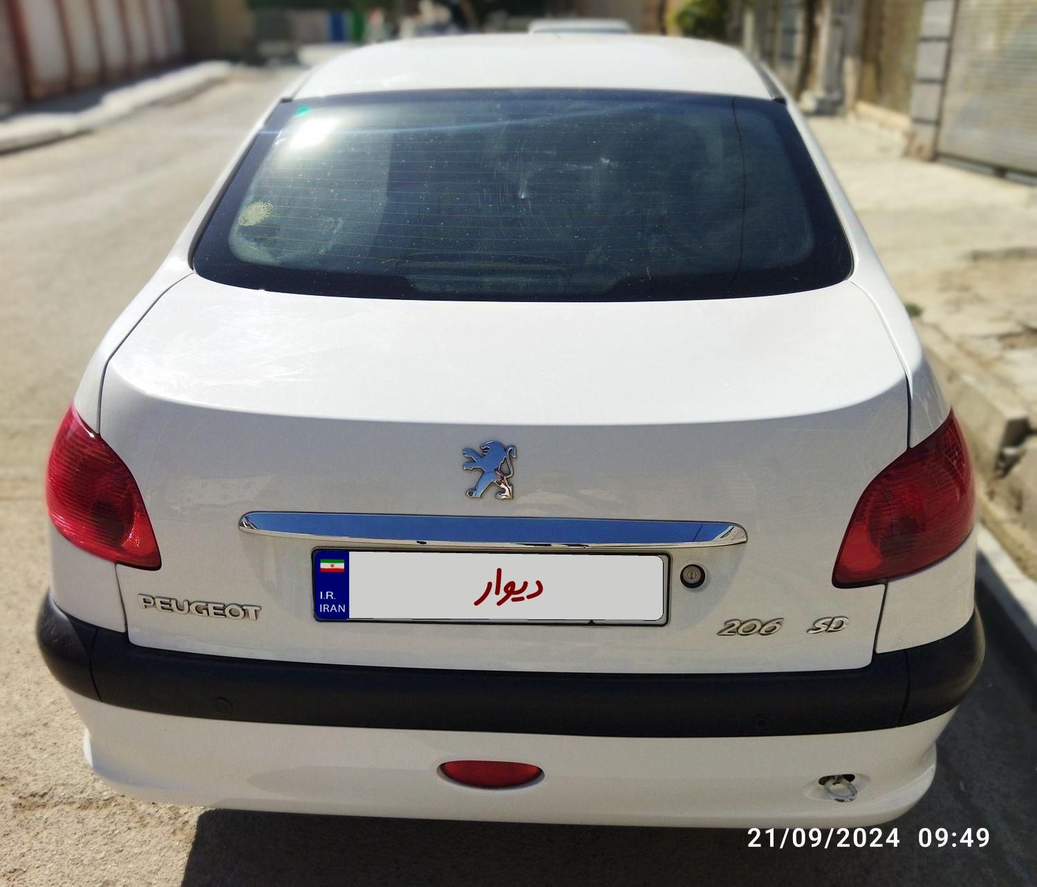 پژو 206 SD v8 - 1395