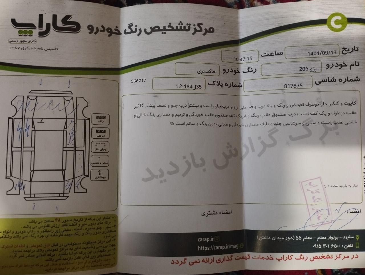 پژو 206 تیپ 3 - 1383