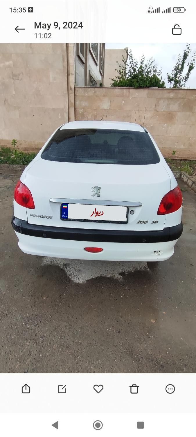 پژو 206 SD v8 - 1396