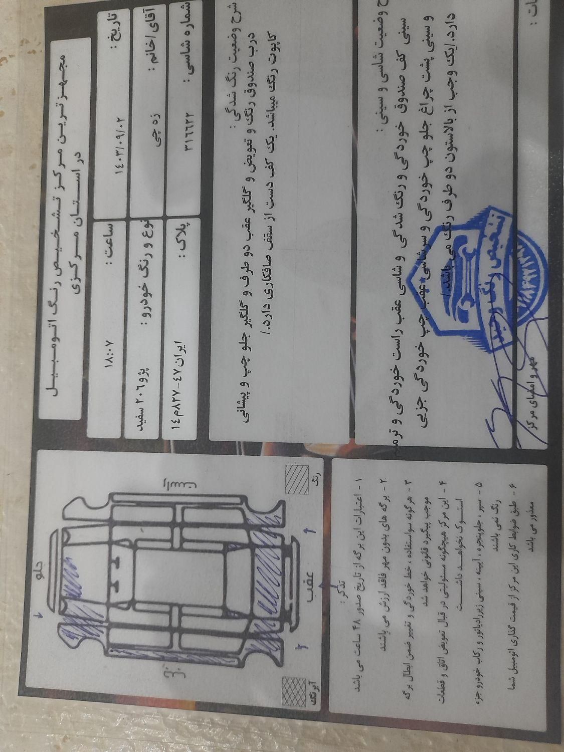 پژو 206 تیپ 5 - 1394