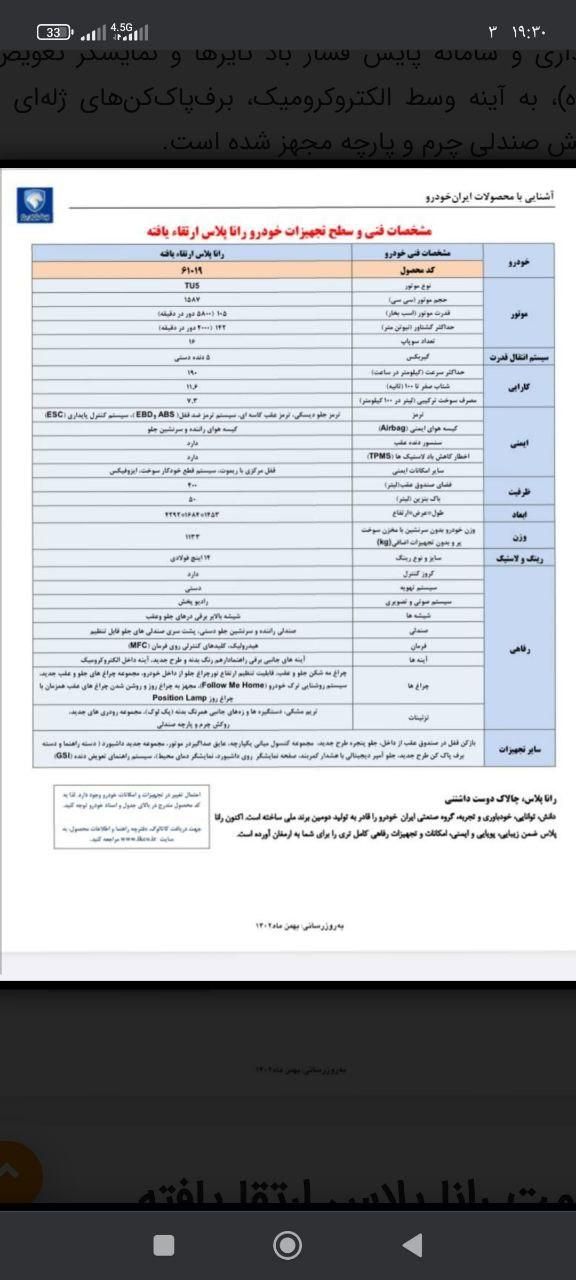 رانا پلاس دنده‌ای - 1403