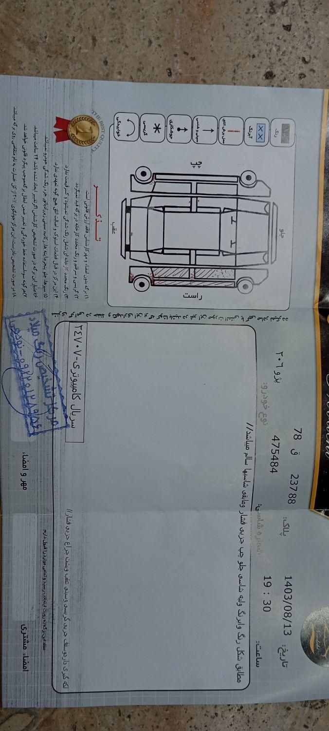 پژو 206 تیپ 5 - 1393