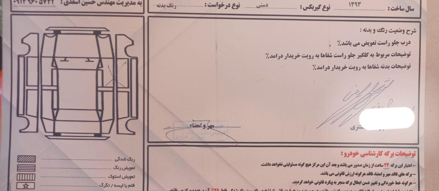 پژو 405 SLX بنزینی TU5 - 1393