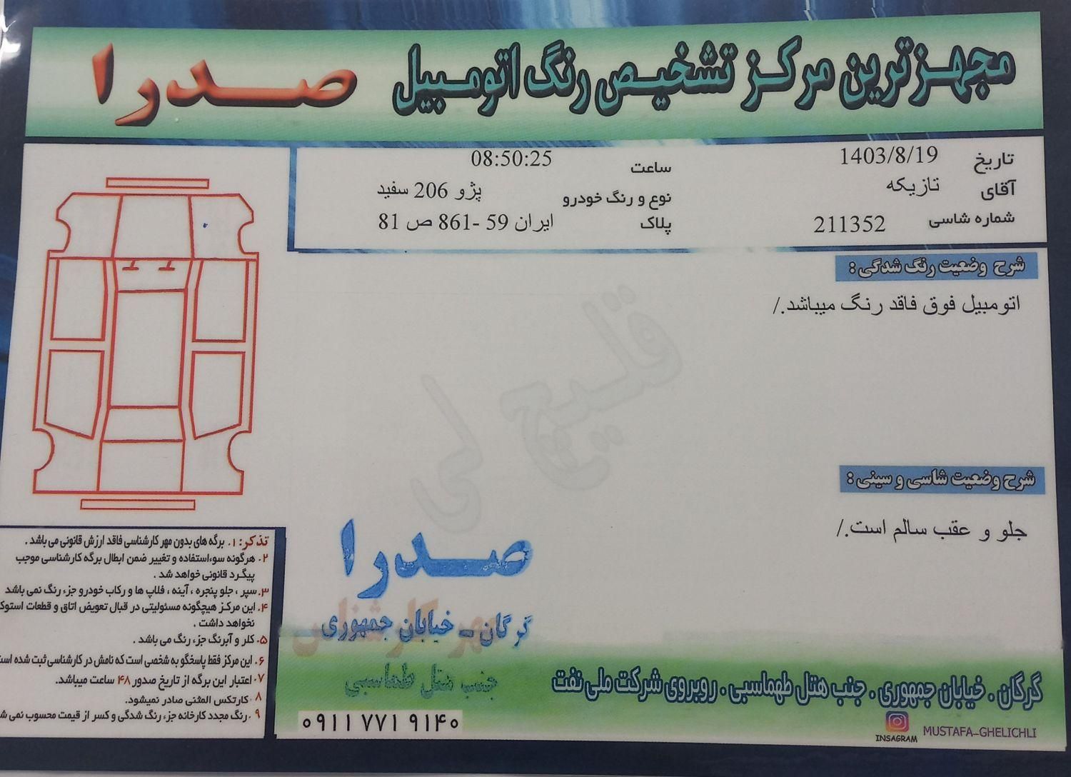 پژو 206 تیپ 2 - 1394