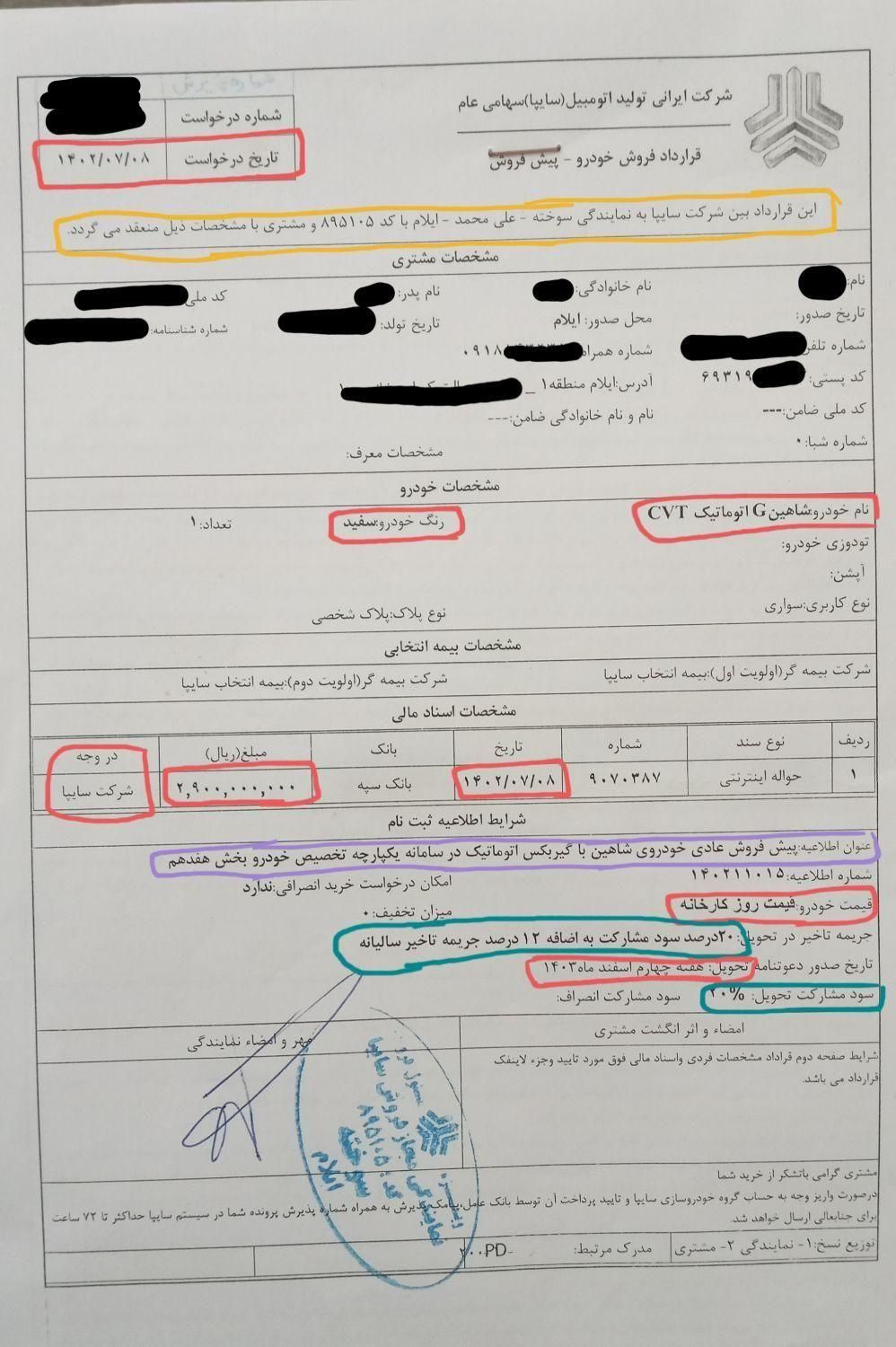 شاهین G اتوماتیک - 1403