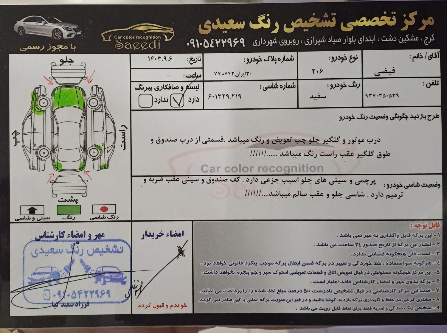 پژو 206 تیپ 2 - 1394