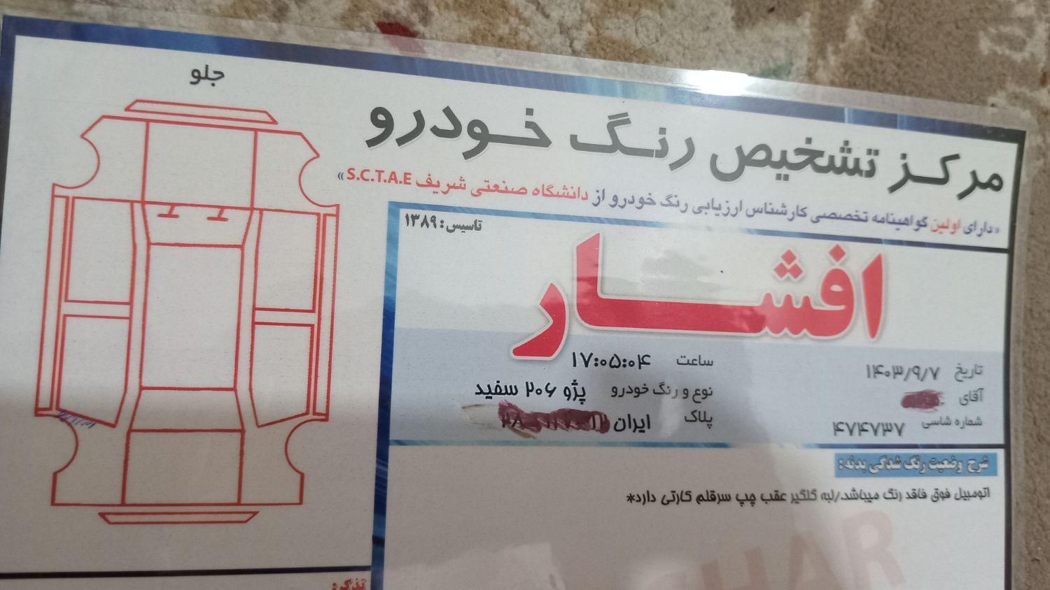 پژو 206 تیپ 2 - 1400