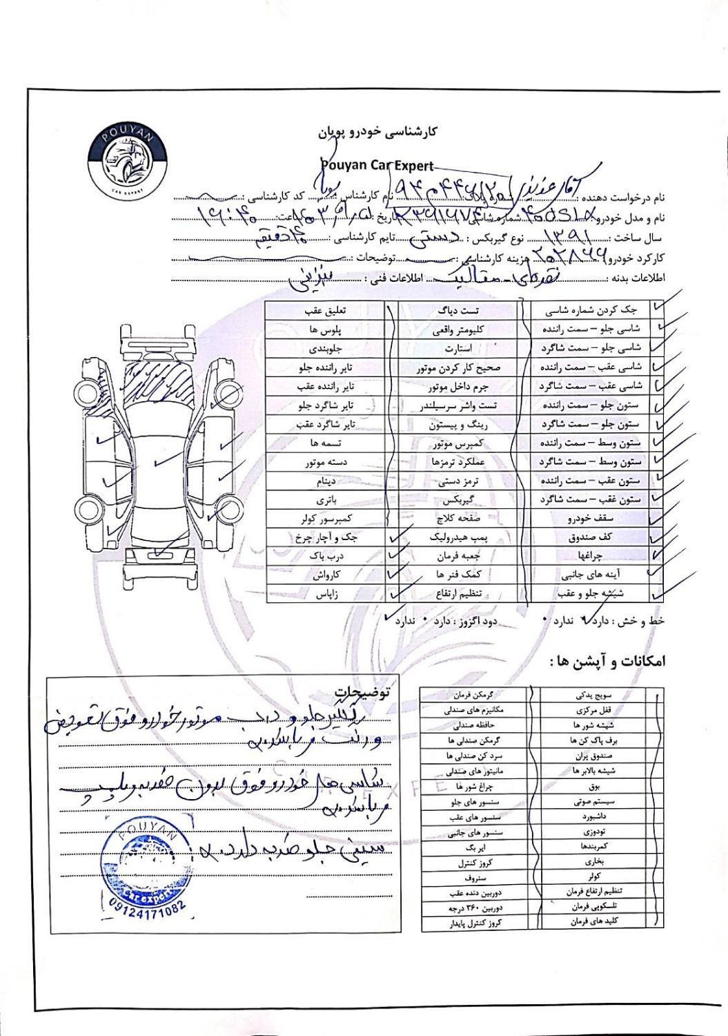 پژو 405 SLX بنزینی TU5 - 1391