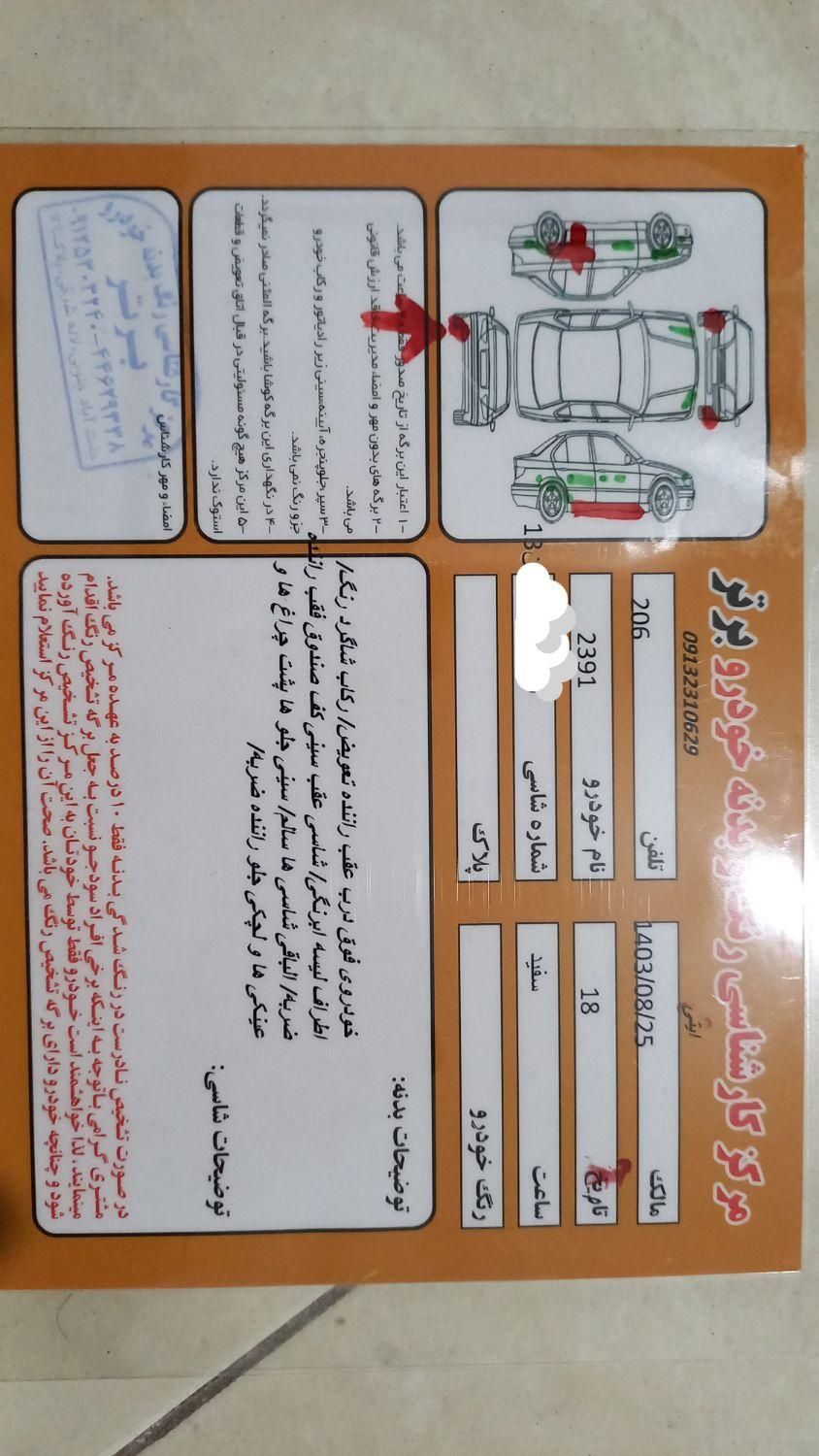 پژو 206 تیپ 2 - 1387