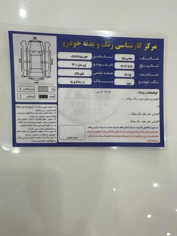 پژو 206 تیپ 2 - 1401