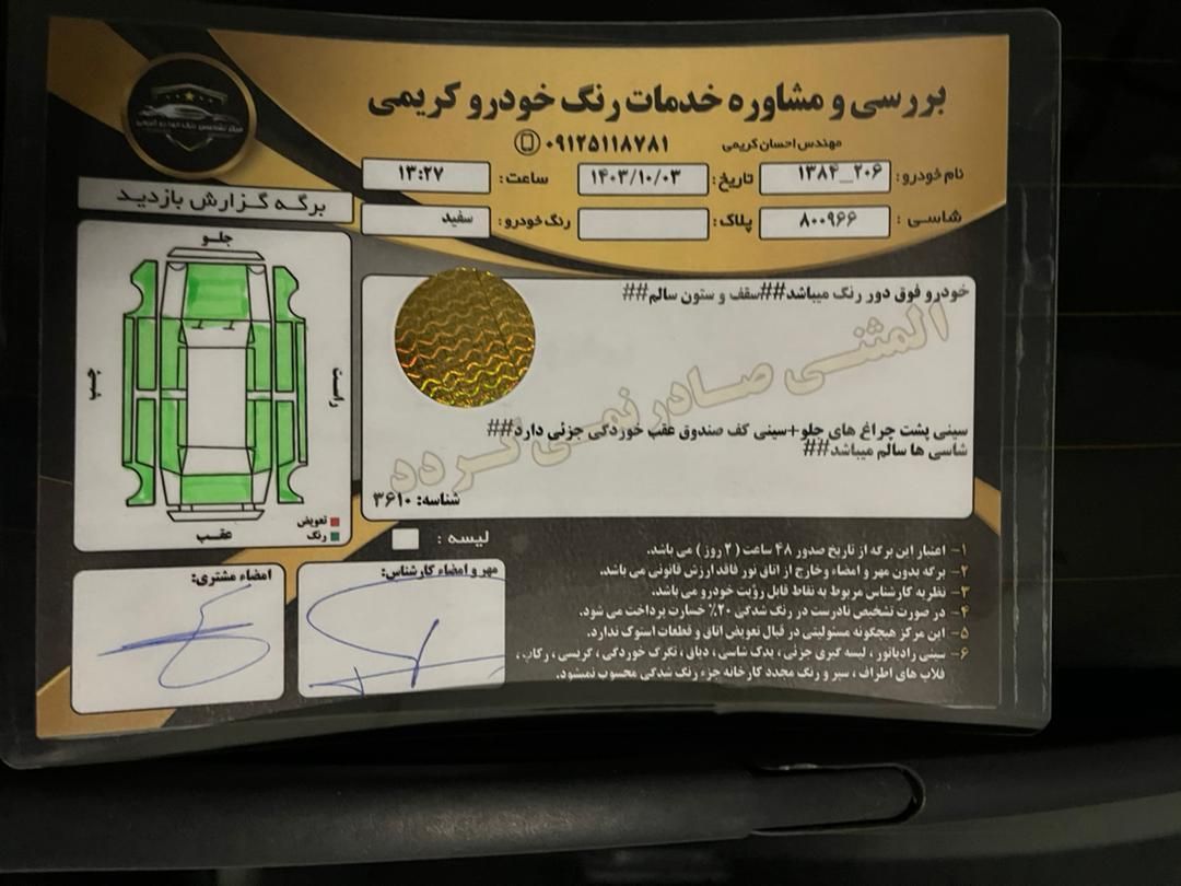 پژو 206 تیپ 2 - 1384