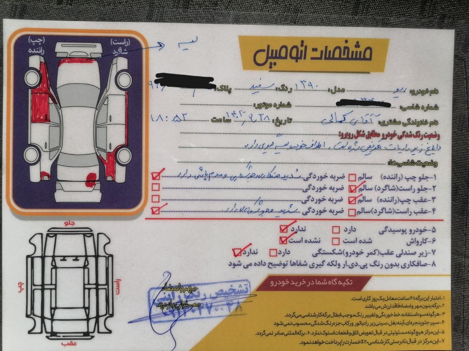 کیا ریو مونتاژ دنده ای LS - 2011