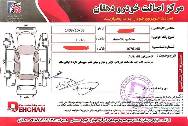 رنو ساندرو استپ وی دنده‌ای - 1396