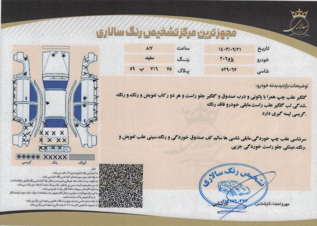 پژو 206 تیپ 2 - 1397