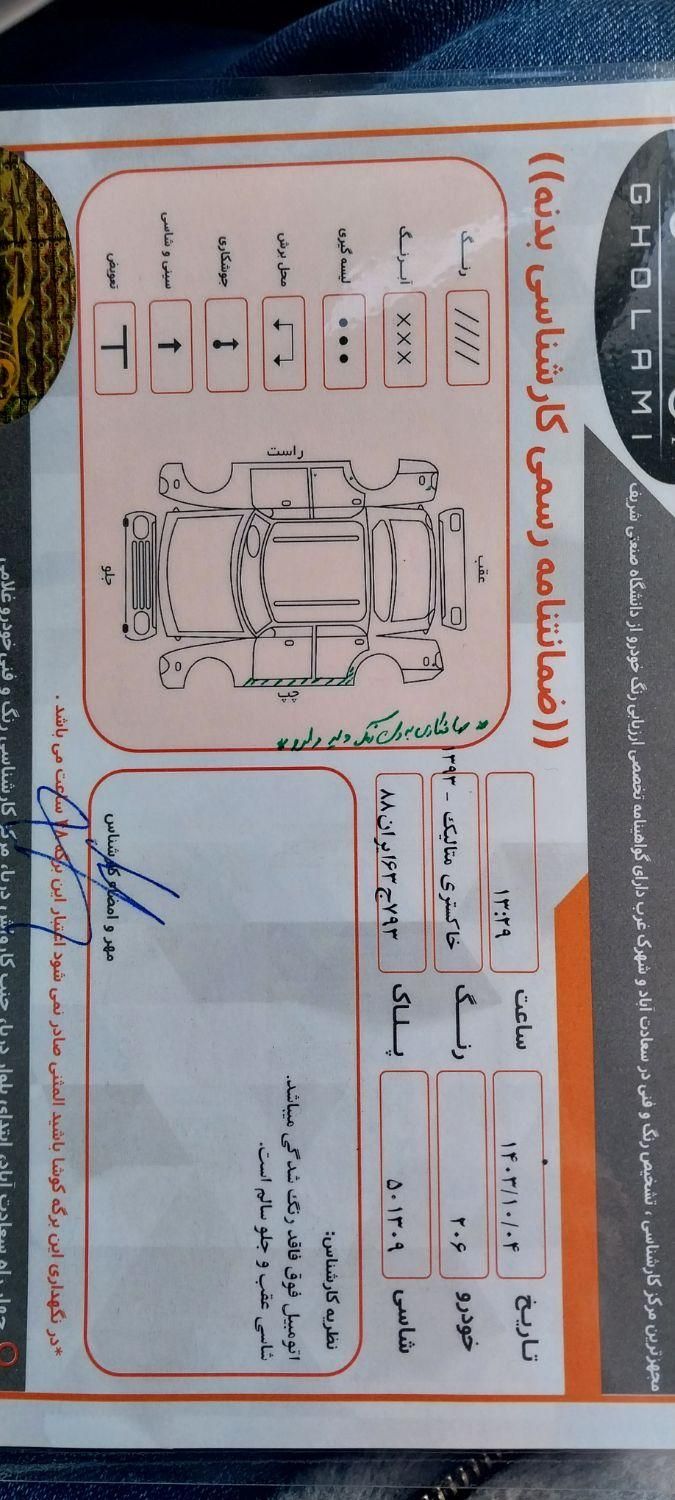 پژو 206 تیپ 5 - 1393