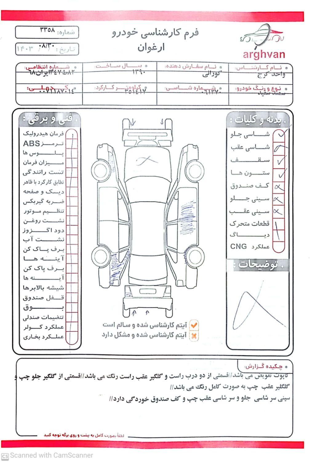 سمند LX EF7 دوگانه سوز - 1390