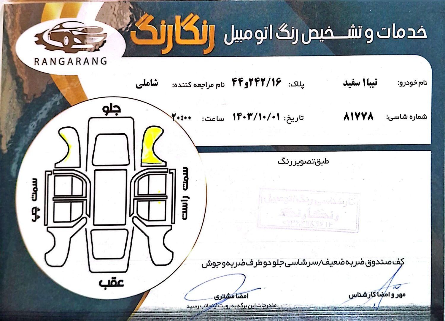 تیبا صندوق دار SX - 1397