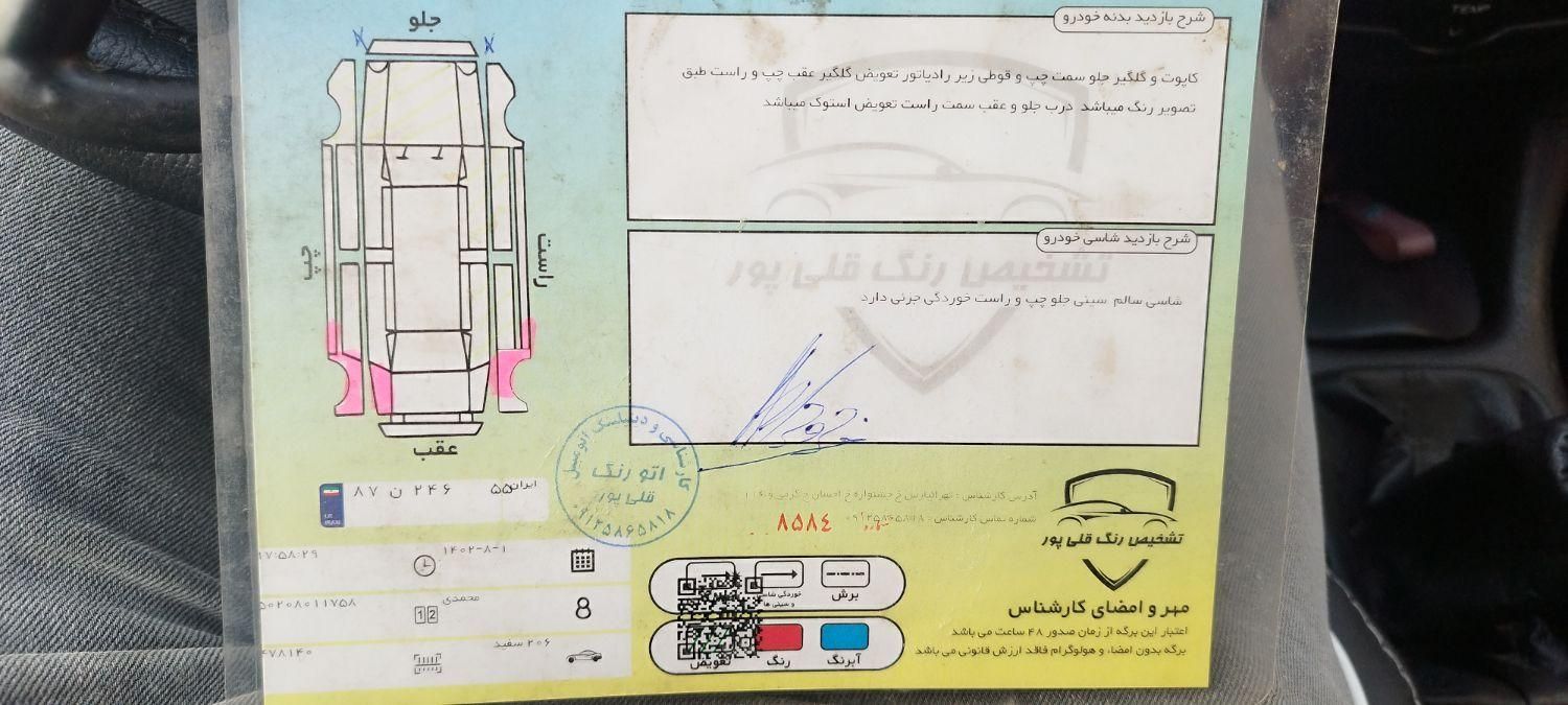 پژو 206 تیپ 5 - 1393