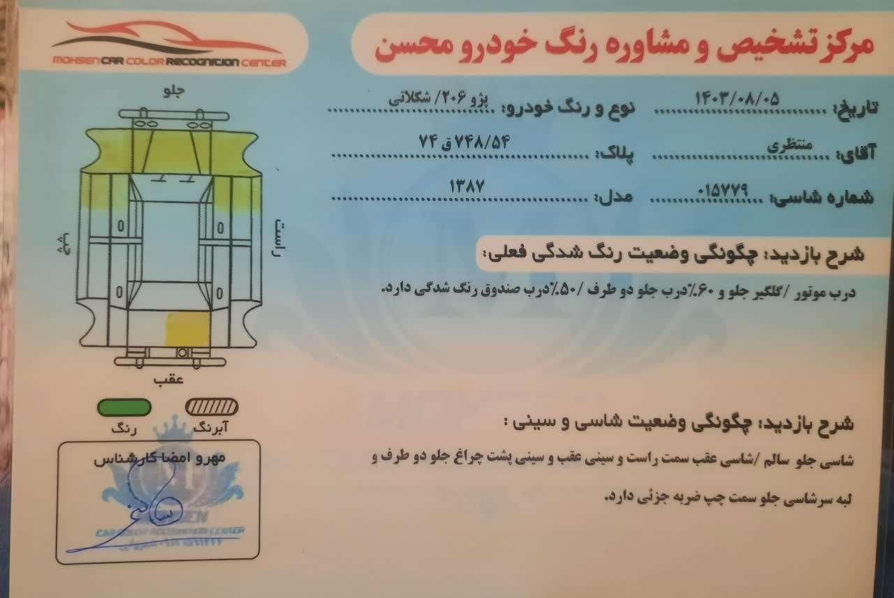 پژو 206 تیپ 2 - 1387