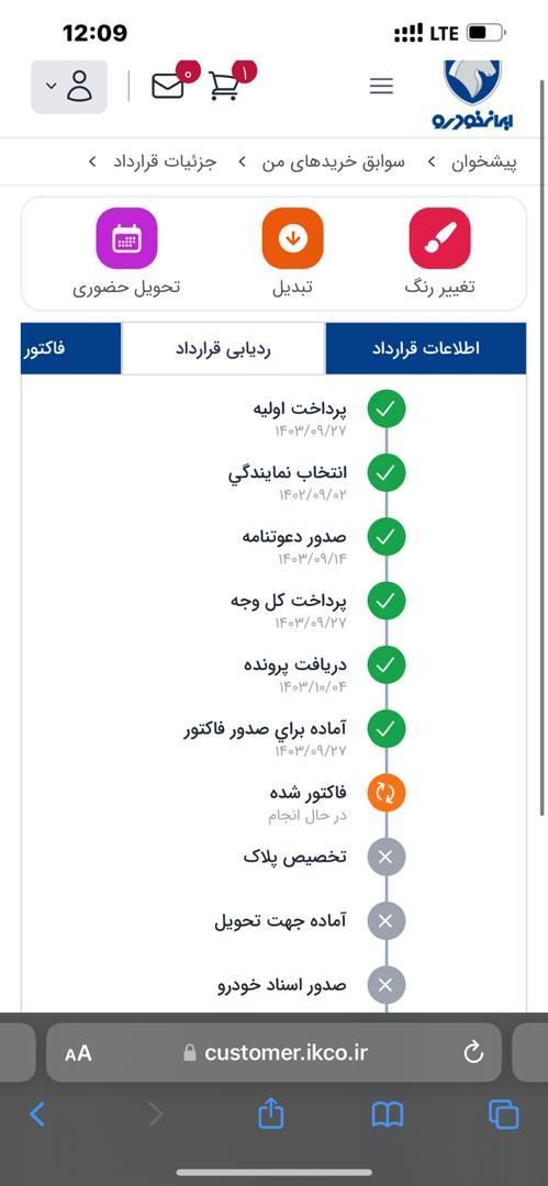 پژو 207 پانوراما اتوماتیک TU5P - 1403