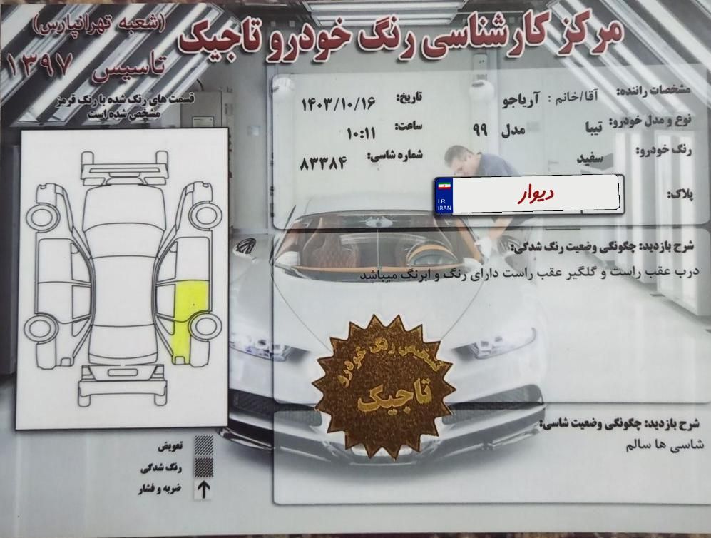 تیبا صندوق دار SX - 1399