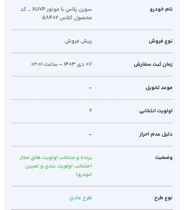 سمند سورن پلاس EF7 بنزینی - 1403