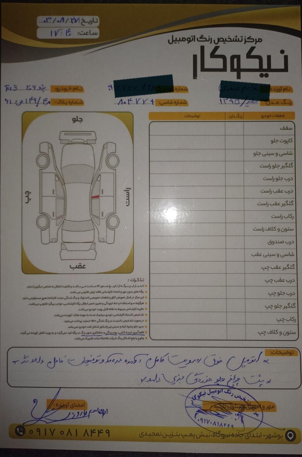 پژو 206 تیپ 3 - 1397