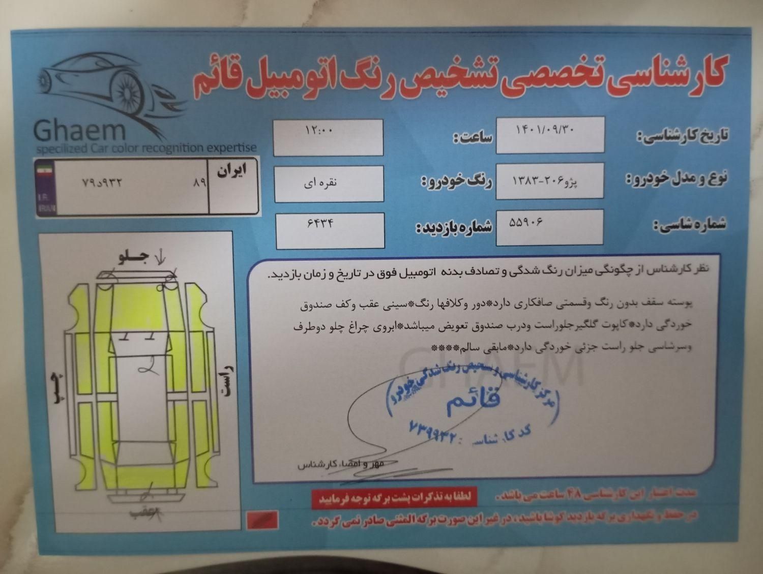 پژو 206 تیپ 2 - 1383