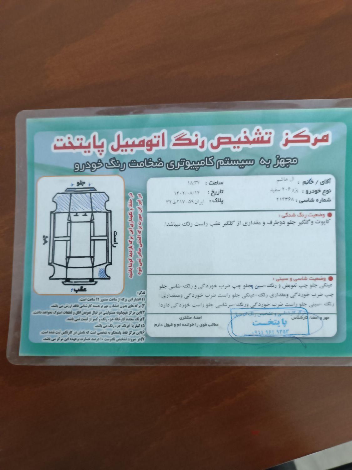 پژو 206 تیپ 2 - 1394