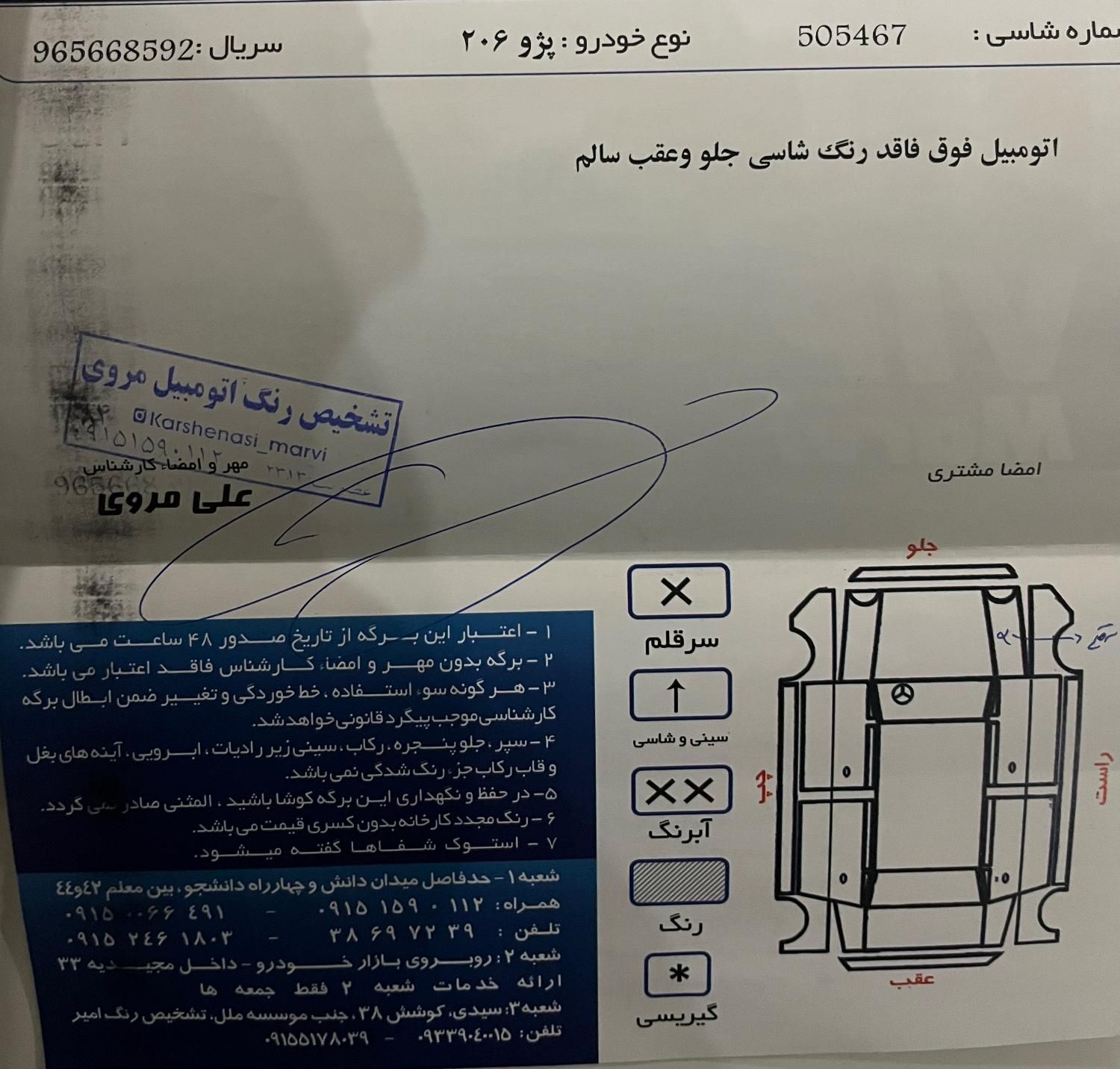 پژو 206 تیپ 2 - 1396