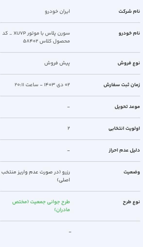 سمند سورن پلاس EF7 بنزینی - 1403