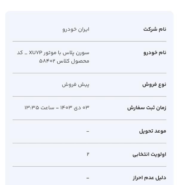 سمند سورن پلاس EF7 بنزینی - 1403